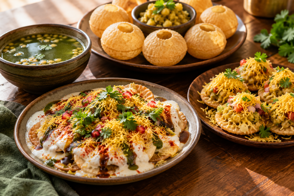 Indian street food in Dubai
